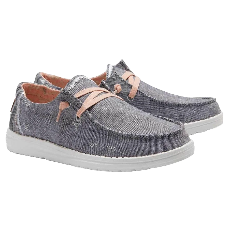 Hey Dude® Ladies Wendy Boho Grey Shoes 121413238 1 Hey Dude® Ladies Wendy Boho Grey Shoes 121413238