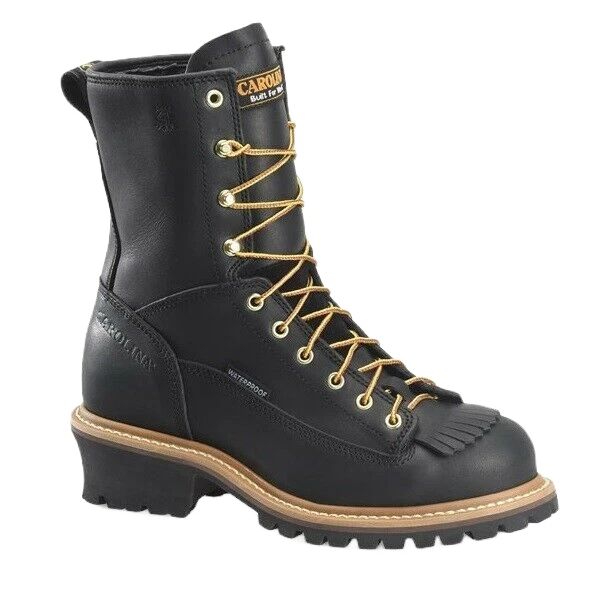 Carolina® Men's Black Spruce Logger 8" Waterproof Work Boots CA8825 1 Carolina® Men's Black Spruce Logger 8" Waterproof Work Boots CA8825