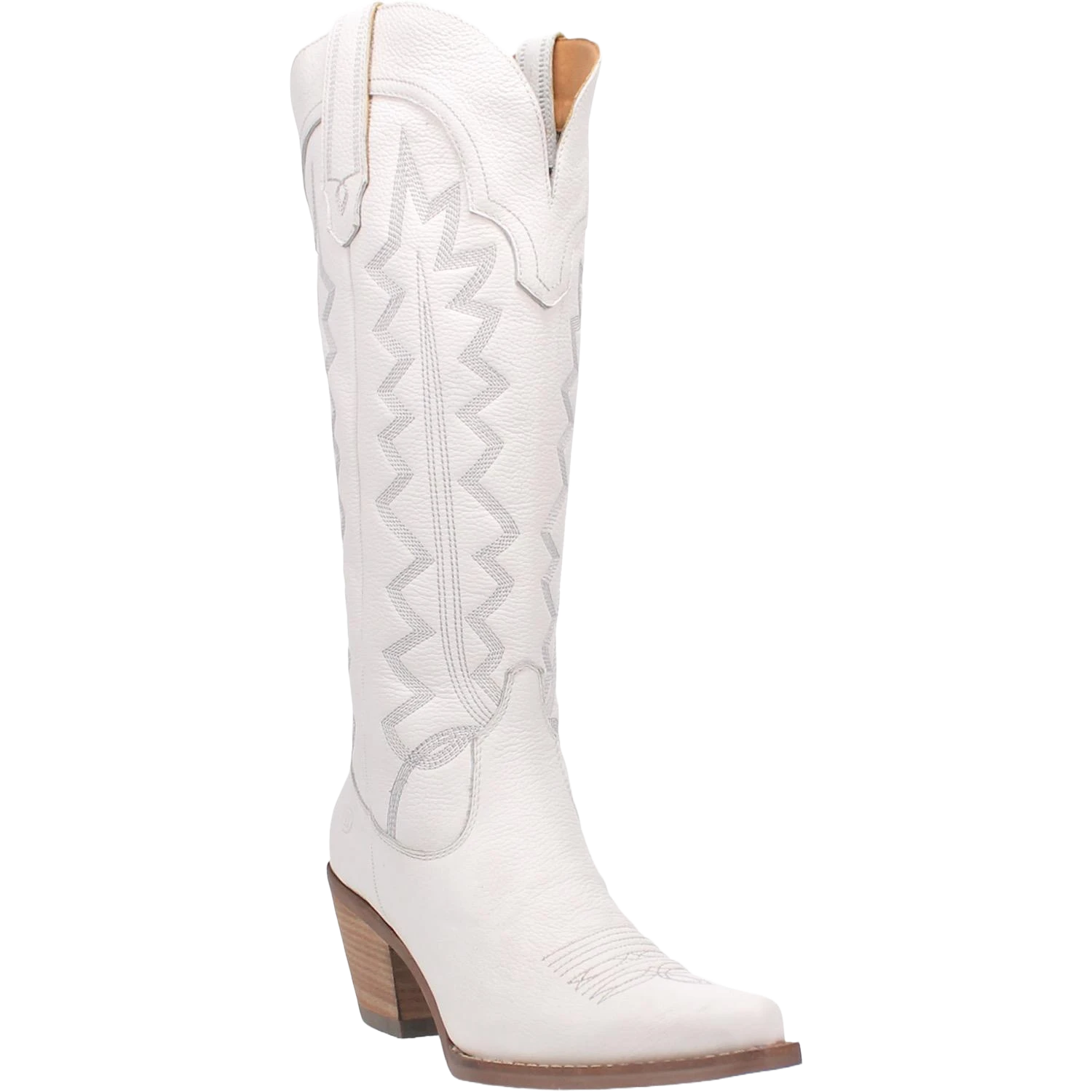 Dingo Ladies High Cotton White Snip Toe Boots DI936-WH 1 Dingo Ladies High Cotton White Snip Toe Boots DI936-WH