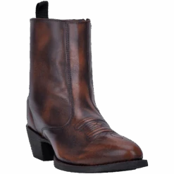 Laredo Men's Fletcher Tan Leather Ankle Boots 62074