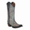 Circle G By Corral Ladies Blue Jean Embroidery & Triad Boots L5869