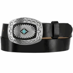 Tony Lama Ladies Black The Santa Rosa Belt C51283