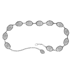 Tony Lama Ladies Silver Concho Link Western Belt C50151