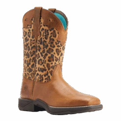 Ariat Ladies Anthem Savanna Tortuga & Leopard Print Tan Boots 10044410