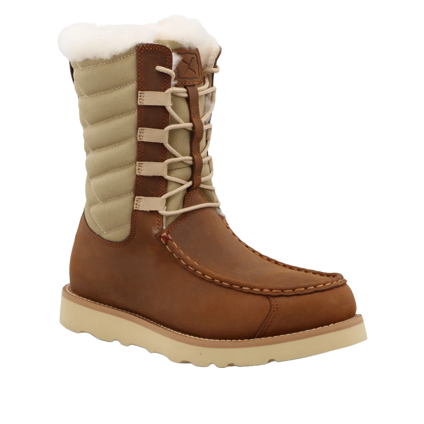 Twisted X Ladies 8" Wedge Sole Oiled Saddle And Tan Boot WCA0055 1 Twisted X Ladies 8" Wedge Sole Oiled Saddle And Tan Boot WCA0055