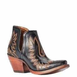 Ariat Ladies Dixon Spade Black Patent Western Booties 10042454