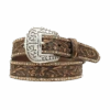 Ariat Ladies Floral Tooled & Studded Leather Belt A1513802