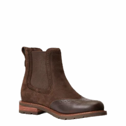Ariat Ladies Wexford Brogue Chocolate Brown Waterproof Boot 10040385