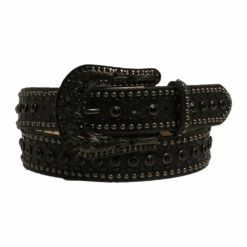 Nocona Ladies Black Studded Western Belt N3410201