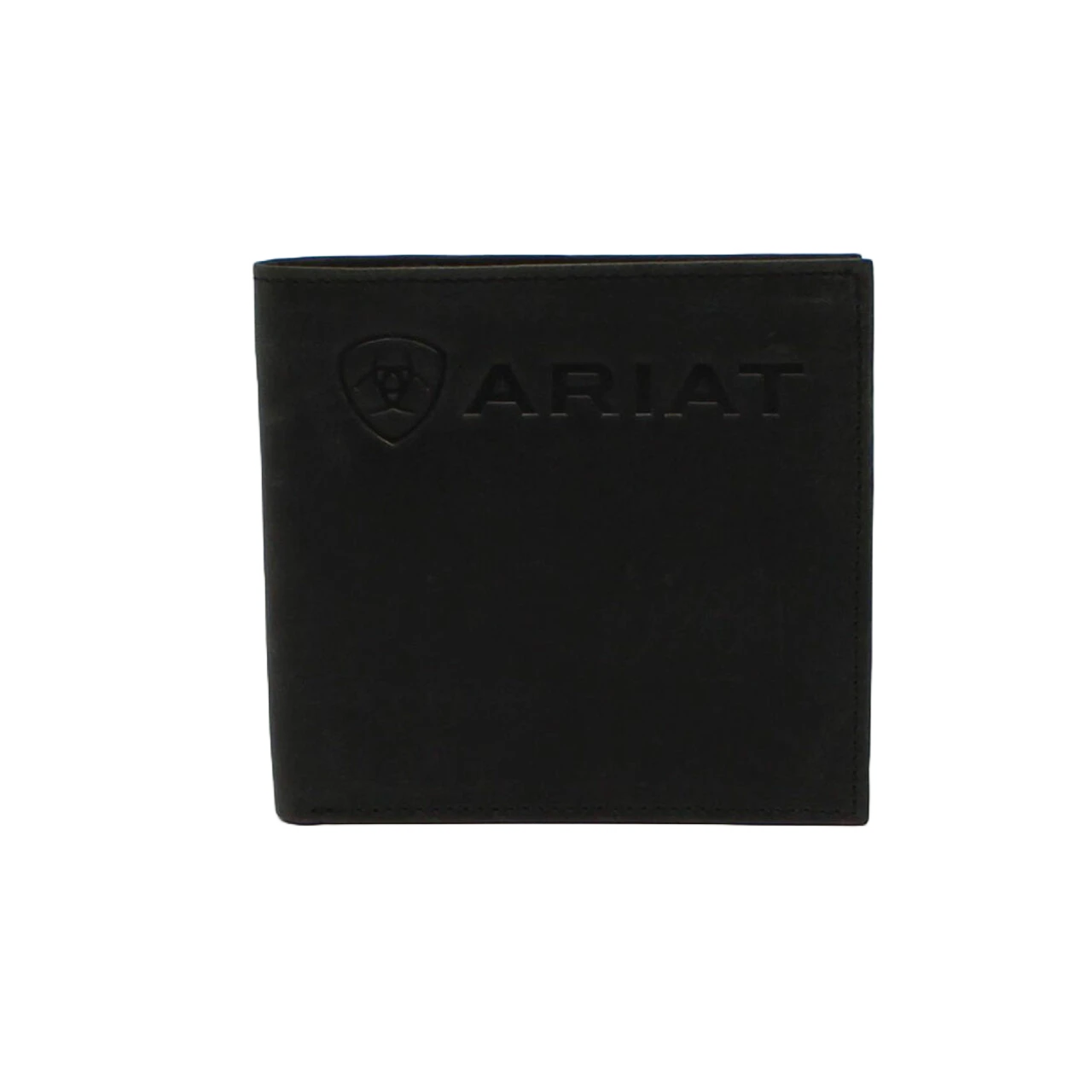 Ariat® Men's Embossed Logo Black Bifold Wallet A3546001 1 Ariat® Men's Embossed Logo Black Bifold Wallet A3546001