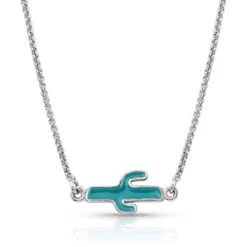 Montana Silversmiths Ladies Two Sides To Every Cactus Necklace NC4371