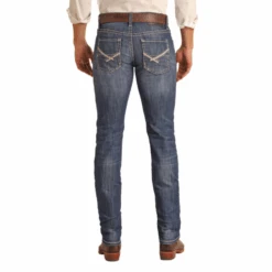 Rock & Roll Denim® Men's Rifle Skinny Dark Wash Jeans RRMD2MR0LP