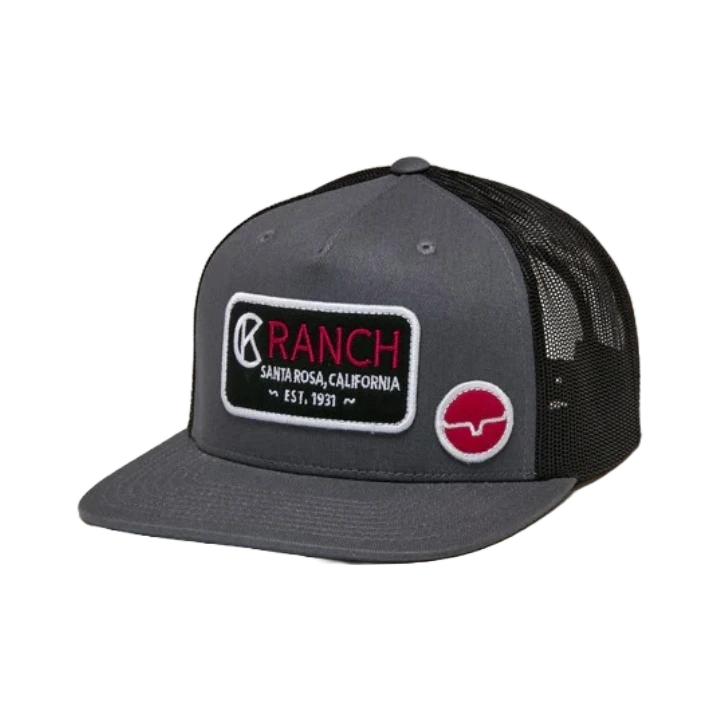 Kimes Ranch Men's CK31 Charcoal & Black Trucker Hat UHA0000088-BK022 1 Kimes Ranch Men's CK31 Charcoal & Black Trucker Hat UHA0000088-BK022