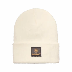 Ariat Men's Rebar Natural White Work Beanie 10053448
