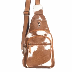 Myra Bag Ladies Simons Trail Brown & White Hairon Sling Bag S-9752
