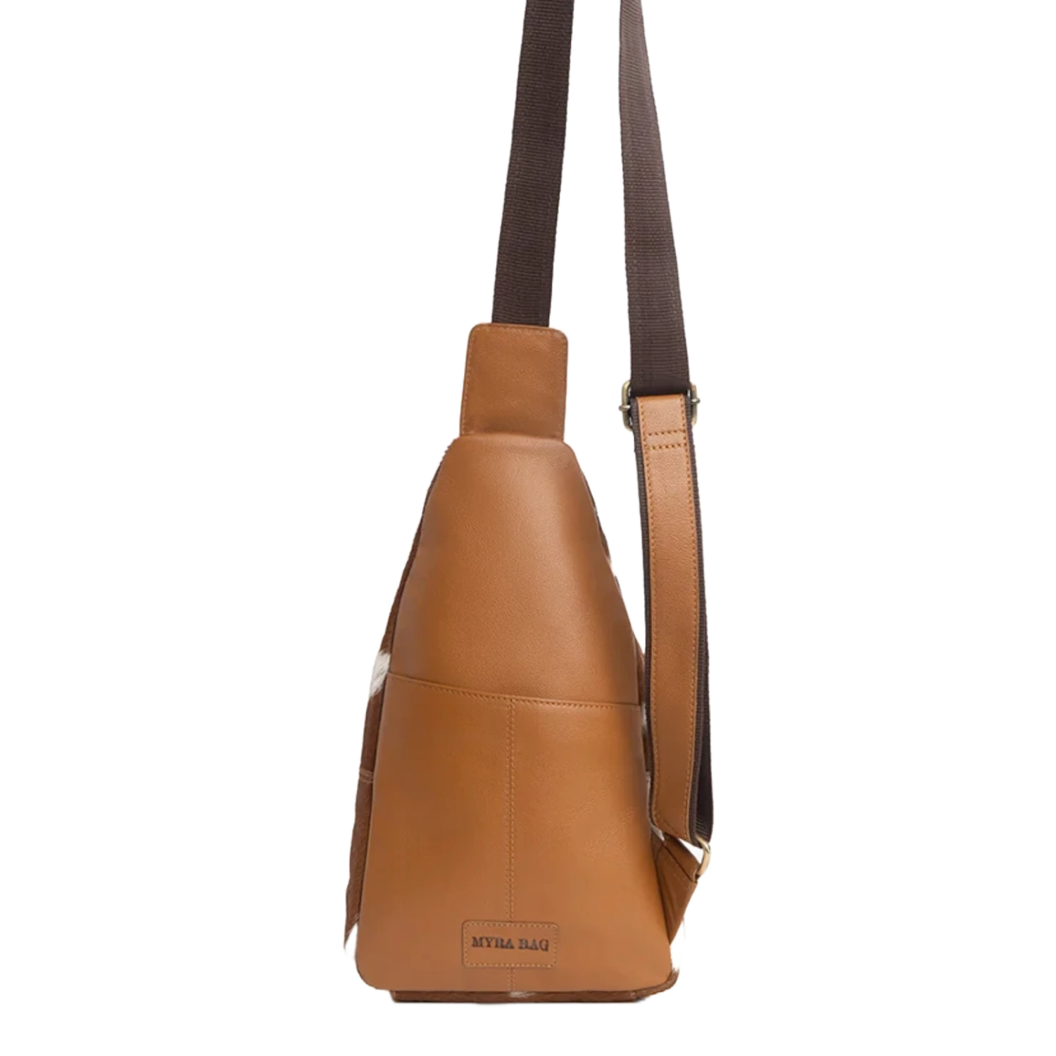 Myra Bag Ladies Simons Trail Brown & White Hairon Sling Bag S-9752 2 Myra Bag Ladies Simons Trail Brown & White Hairon Sling Bag S-9752 - Image 2