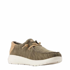 Ariat® Men's Hilo Stretch Lace Dark Olive Green Shoes 10042503