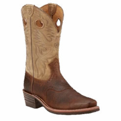 Ariat Men's Heritage Rough Stock Earth Brown Western Boot 10002230