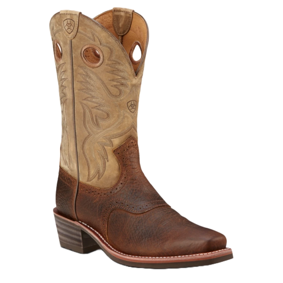 Ariat Men's Heritage Rough Stock Earth Brown Western Boot 10002230 1 Ariat Men's Heritage Rough Stock Earth Brown Western Boot 10002230