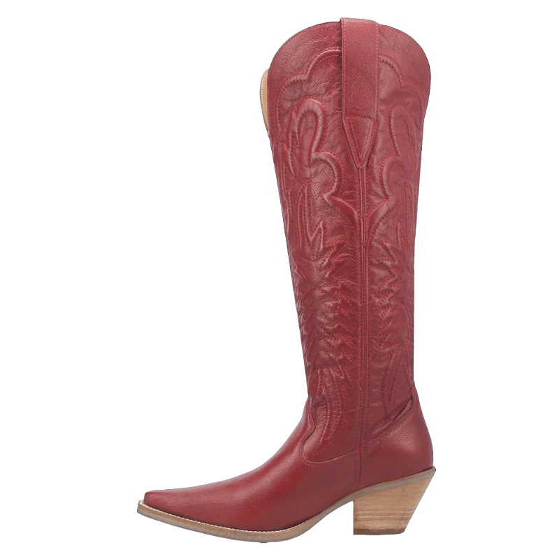 Dingo Ladies Raisin Kane Red Leather Western Tall Boots DI167-RED 4 Dingo Ladies Raisin Kane Red Leather Western Tall Boots DI167-RED - Image 4