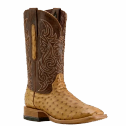 Ariat Men's Classic Cash Tan Full Quill Ostrich Western Boots 10063774