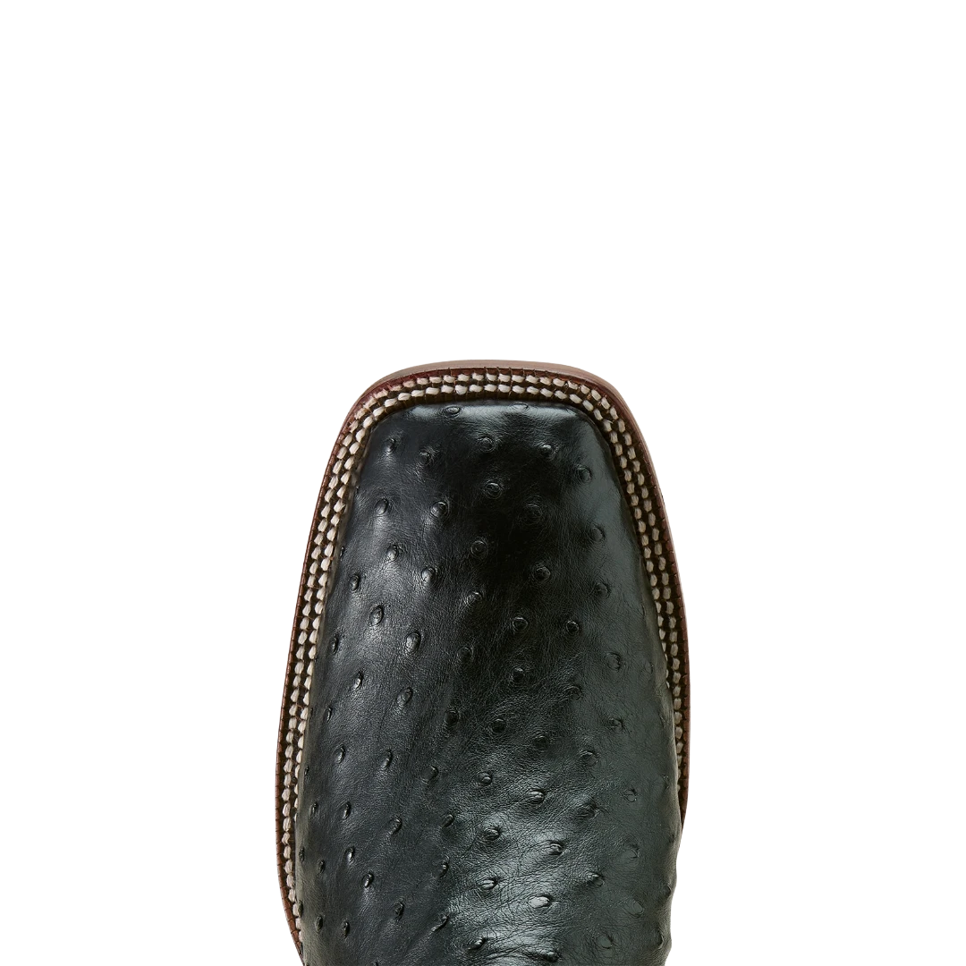 Ariat Men's Classic Cash Black Full Quill Ostrich Western Boots 10063776 2 Ariat Men's Classic Cash Black Full Quill Ostrich Western Boots 10063776 - Image 2