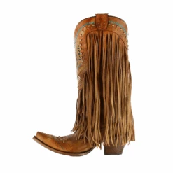 Corral Boots Corral Ladies Brown & Multicolor Crystal Fringe Snip Toe Boots C2910 -Wildwest Boot Store Removebackgroundproject 2024 05 29T143205.724