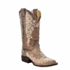 Corral Boots Corral Ladies Iconic Lisa Brown Crater Bone Embroidered Boots A2663