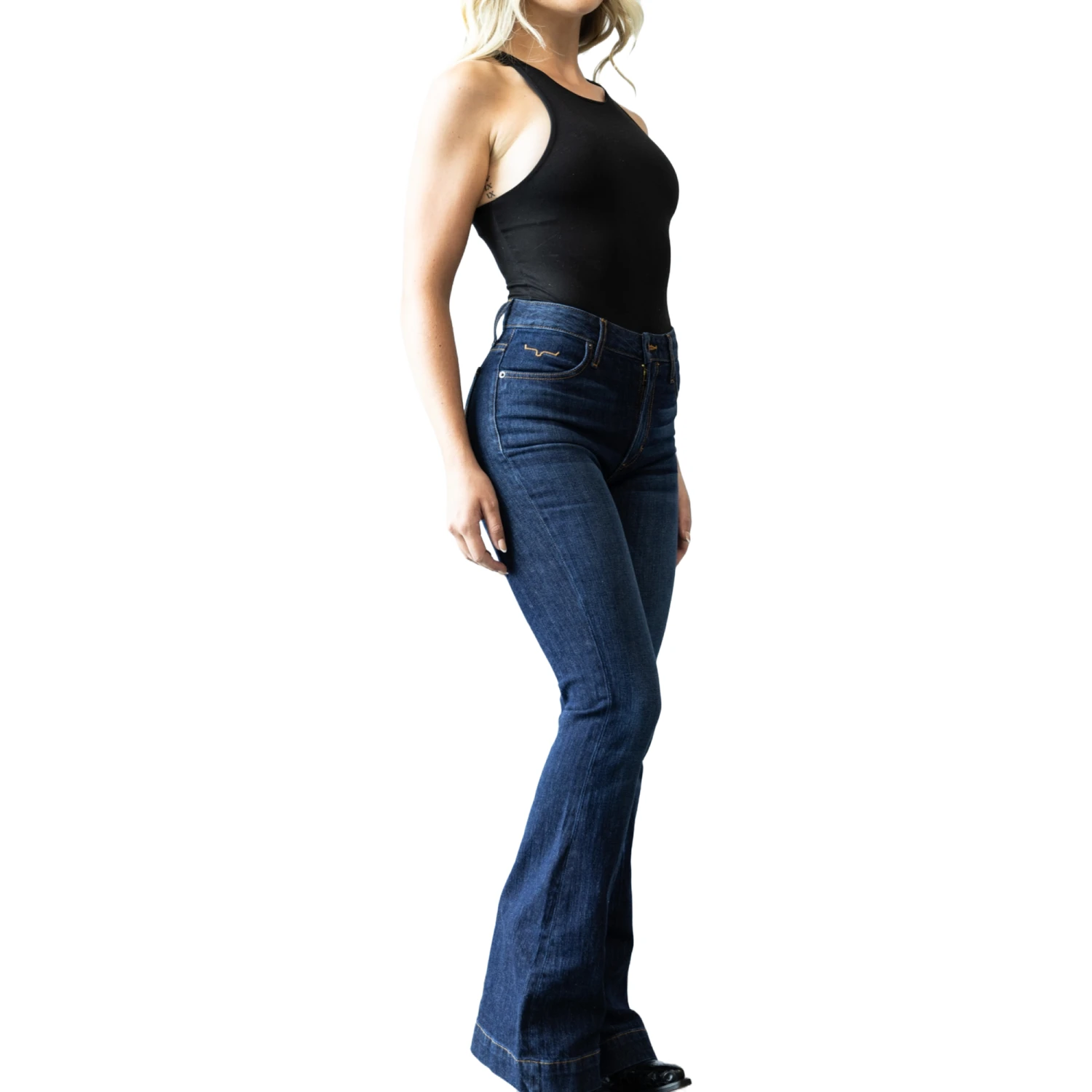 Kimes Ranch Ladies Jennifer Dark Wash Denim Trouser Jeans WJE0000008-BL001 3 Kimes Ranch Ladies Jennifer Dark Wash Denim Trouser Jeans WJE0000008-BL001 - Image 3