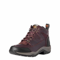 Ariat Ladies Terrain Cordovan Red Lace Up Boots 10004138 -Wildwest Boot Store S16 WMS ENGL 10004138 3 4 front