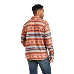 Ariat® Men's Holden Retro Garnet Long Sleeve Snap Up Shirt 10039673 -Wildwest Boot Store S22 MNS WEST 10039673 back