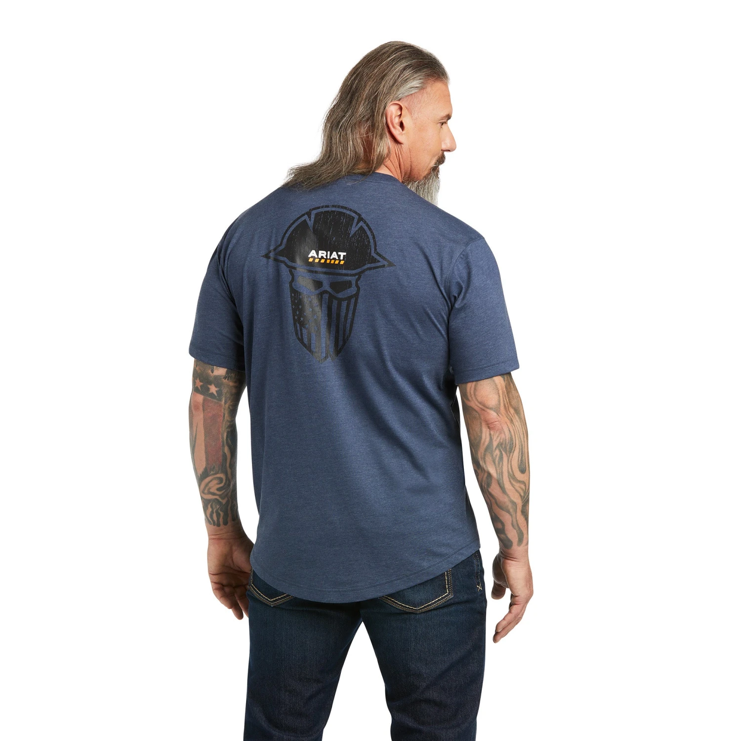 Ariat Men's Rebar Workman Full Cover Slate Heather T-shirt 10039179 1 Ariat Men's Rebar Workman Full Cover Slate Heather T-shirt 10039179