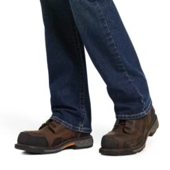 Ariat® Men's FR M7 Slim DuraStretch™ Shale Straight Leg Jean 10039674 -Wildwest Boot Store S22 MNS WORK 10039674 detail03