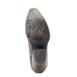 Ariat Ladies Hazel Black & Silver Metallic Snip Toe Booties 10040393 -Wildwest Boot Store S22 WMS WEST 10040393 sole