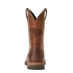 Ariat® Children's Anthem Patriot Brown Square Toe Boots 10040366 8 Ariat® Children's Anthem Patriot Brown Square Toe Boots 10040366 -Wildwest Boot Store S22 YTH WEST 10040366 heel