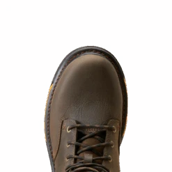 Ariat Men's Big Rig 6" Iron Coffee Waterproof Work Boot 10042551 -Wildwest Boot Store S23 MNS WORK 10042551 toe