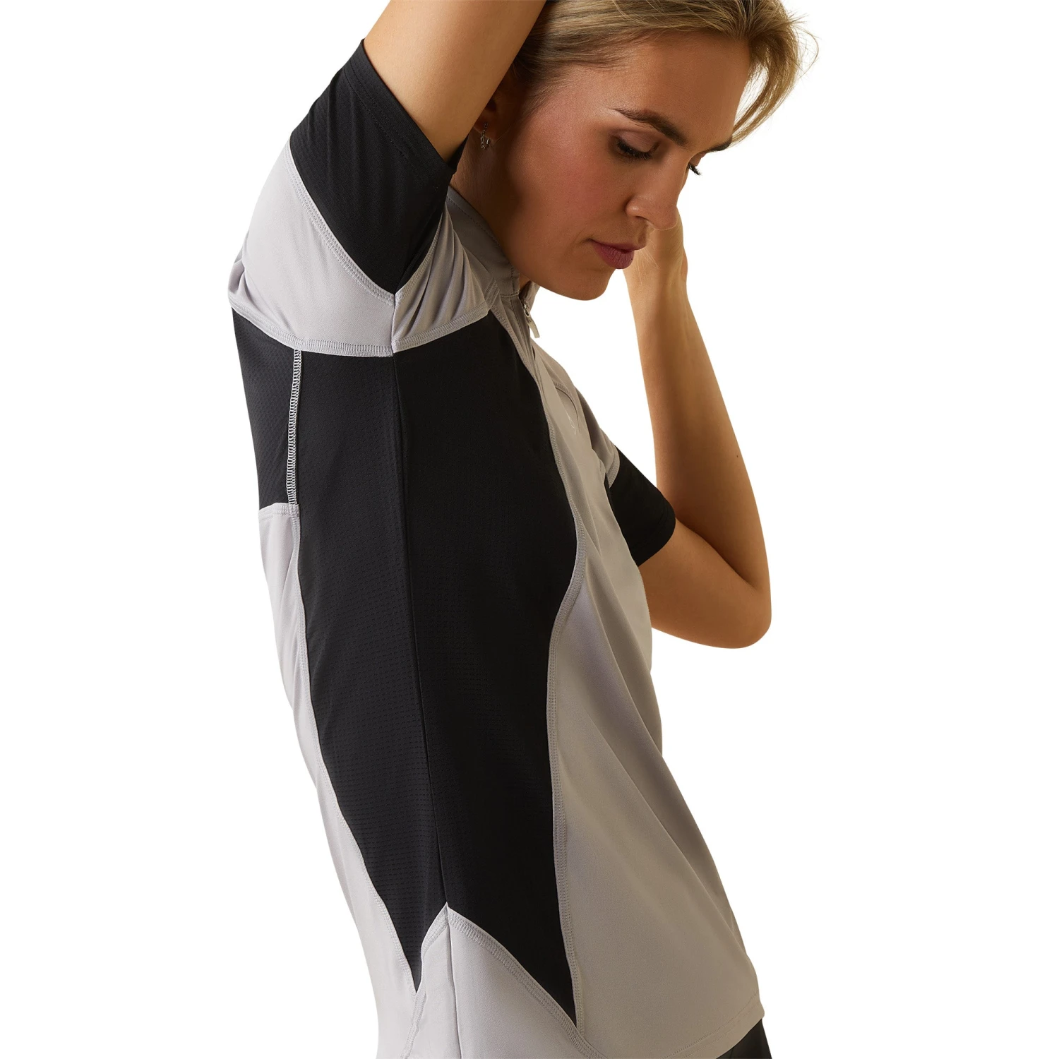 Ariat® Ladies Cambria Jersey Silver Sconce 1/4 Zip Baselayer 10043471 4 Ariat® Ladies Cambria Jersey Silver Sconce 1/4 Zip Baselayer 10043471 - Image 4