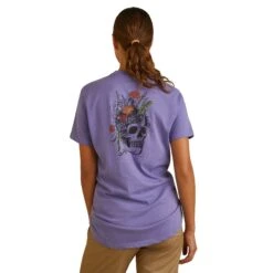 Ariat® Ladies Rebar Cotton Strong™ Roughneck® Purple T-Shirt 10043771