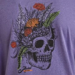 Ariat® Ladies Rebar Cotton Strong™ Roughneck® Purple T-Shirt 10043771 -Wildwest Boot Store S23 WMS WORK 10043771 detail03