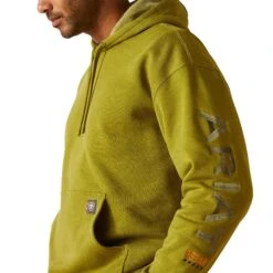 Ariat Men's Rebar Graphic Going Green Heather Hoodie 10048869 -Wildwest Boot Store S24 MNS WORK 10048869 detail01