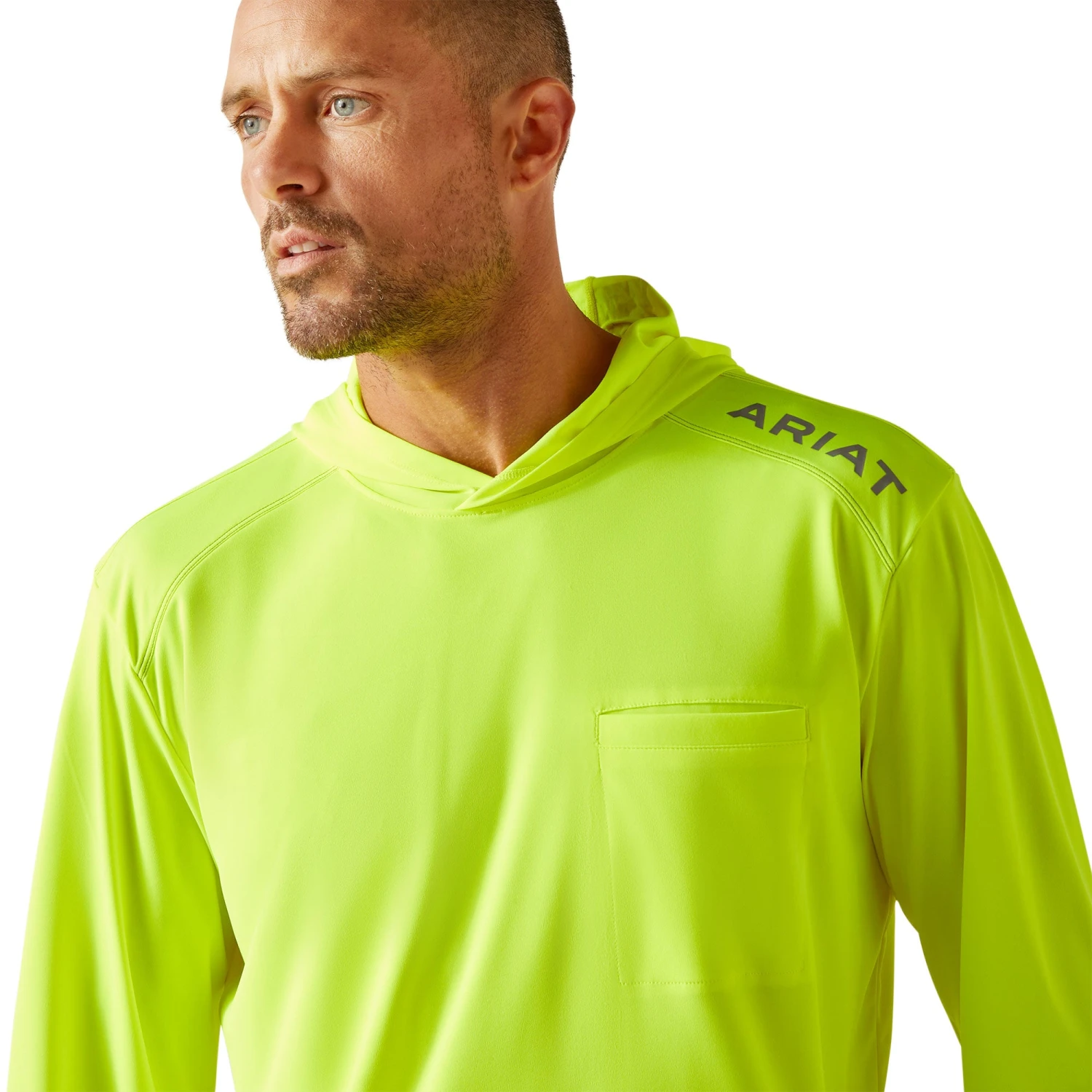 Ariat Men's Rebar Safety Yellow Sunblocker Shirt 10048978 4 Ariat Men's Rebar Safety Yellow Sunblocker Shirt 10048978 - Image 4