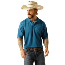 Ariat Men's Blue Sapphire TEK Polo Shirt 10055251