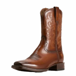 Ariat Men's Bodie Bitter Brown Square Toe Western Boot 10061149 -Wildwest Boot Store S25 MNS WEST 10061149 3 4 front SM1