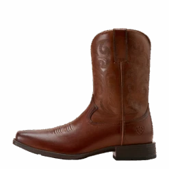 Ariat Men's Bodie Bitter Brown Square Toe Western Boot 10061149 -Wildwest Boot Store S25 MNS WEST 10061149 side