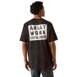 Ariat Men's Rebar Workman Brickyard Black Graphic T-Shirt 10054430