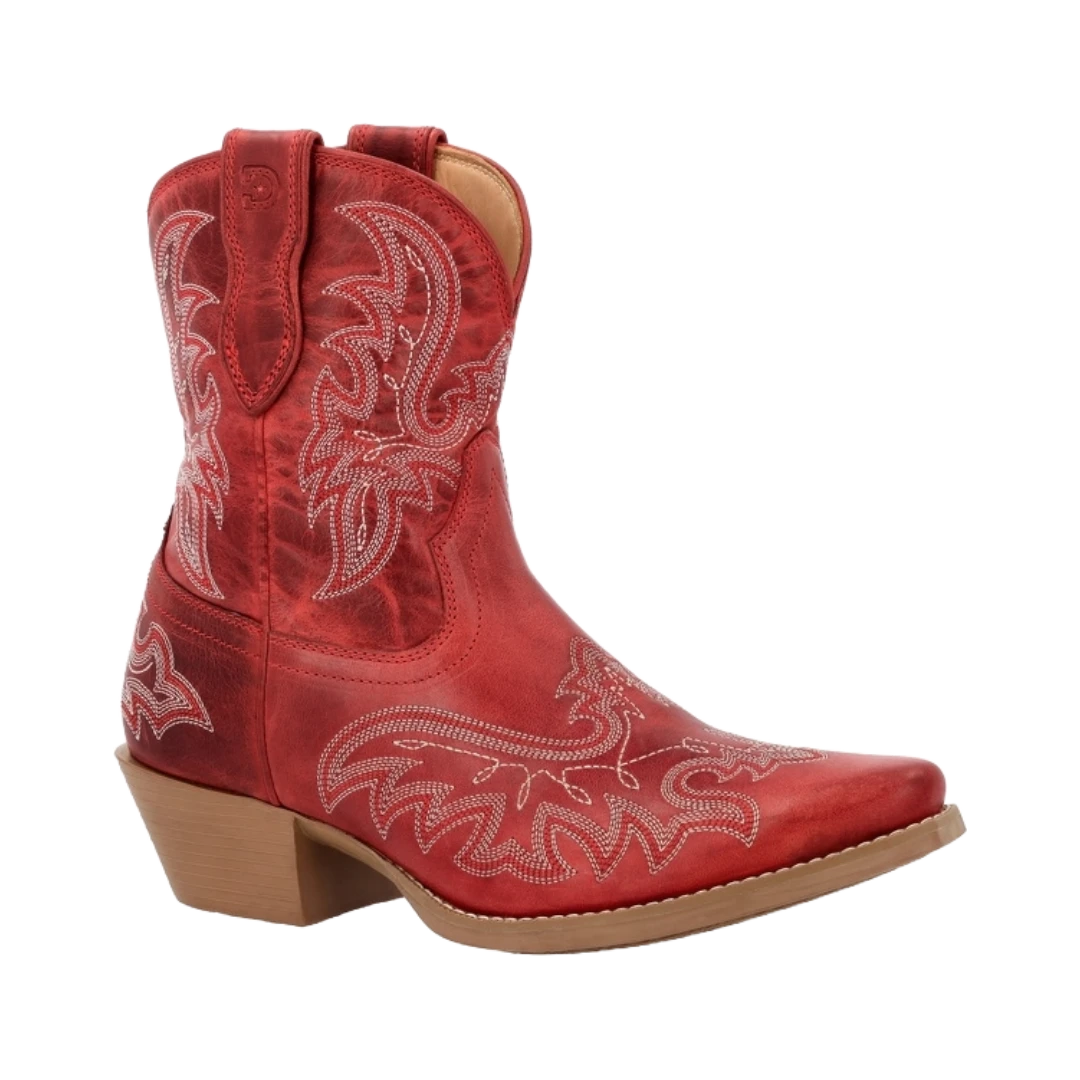 Durango Ladies OTH 8" Crimson Red Western Bootie DRD0490 1 Durango Ladies OTH 8" Crimson Red Western Bootie DRD0490