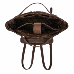 Wrangler Ladies Coffee Cowhide Convertible Crossbody Backpack WG169-9112CF 5 Wrangler Ladies Coffee Cowhide Convertible Crossbody Backpack WG169-9112CF -Wildwest Boot Store WG169 9112CF 1 1