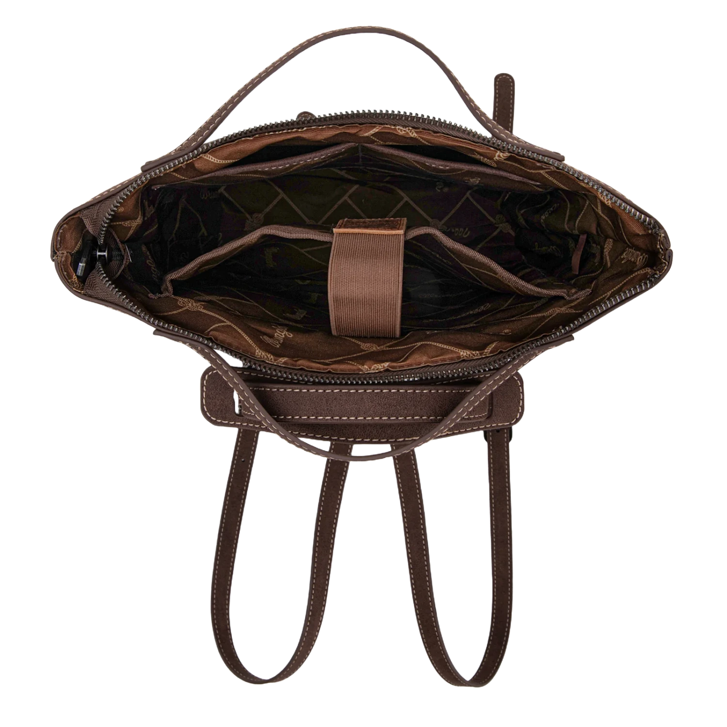 Wrangler Ladies Coffee Cowhide Convertible Crossbody Backpack WG169-9112CF 3 Wrangler Ladies Coffee Cowhide Convertible Crossbody Backpack WG169-9112CF - Image 3