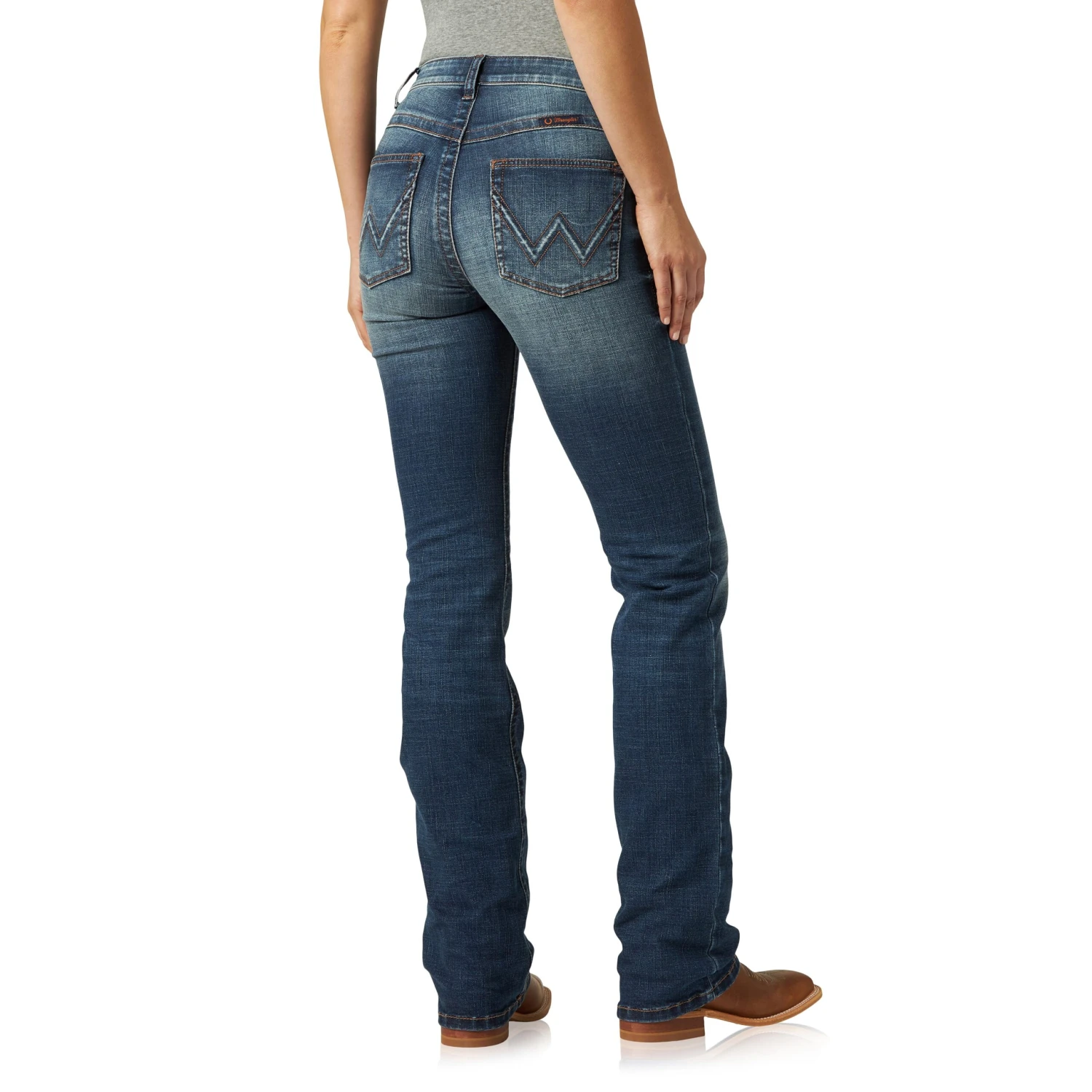 Wrangler Ladies Ultimate Riding® Willow Mid-Rise Boot Cut Jeans WRW60RA 1 Wrangler Ladies Ultimate Riding® Willow Mid-Rise Boot Cut Jeans WRW60RA