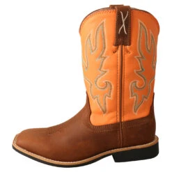 Twisted X Children's Top Hand Tan & Orange Boots YTH0018 -Wildwest Boot Store YTH0018 02